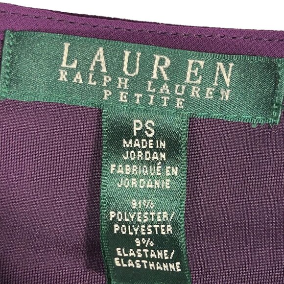 LRL Ralph Lauren Womens Velvet Tunic Size PS Dark Purple Whimsigoth Witchy Party - Picture 7 of 8